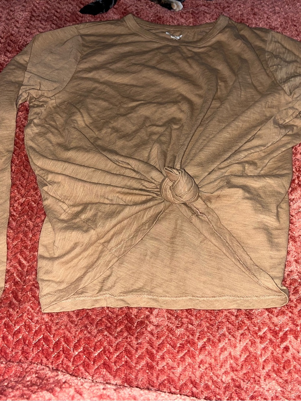 Old Navy long Sleeve Tee in Camel. Size L - Picture 5 of 5